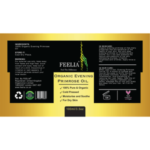 Organic Evening Primrose Oil label