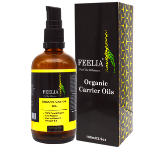 Organic Castor Oil - Cold Pressed - 100ml - Feelia