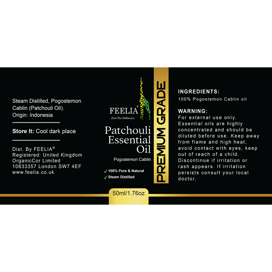 Patchouli Essential Oil - 50ml - Feelia