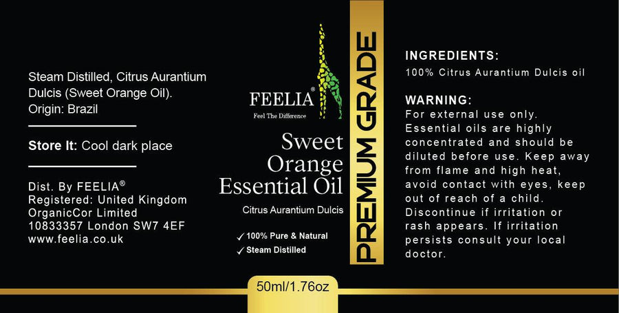 Sweet Orange Essential Oil - 50ml - Feelia