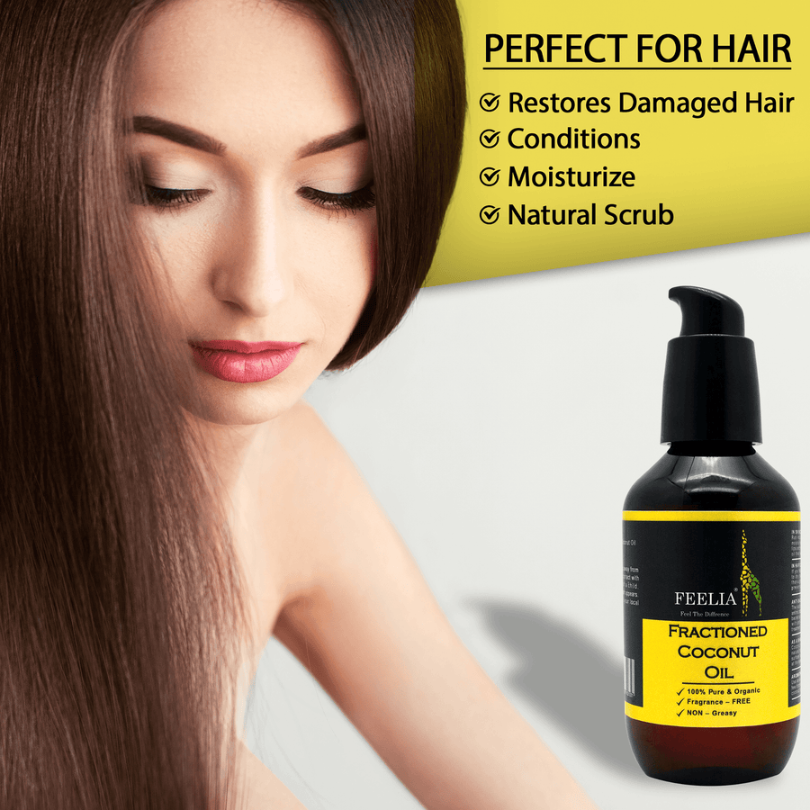 Fraction coconut oil, maisturiser for skin, natural oil for hair, perferct for hair