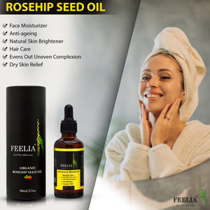 Organic Rosehip Seed Oil 50ml benefits