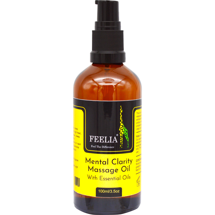 Mental Clarity massage oil 100ml, front 