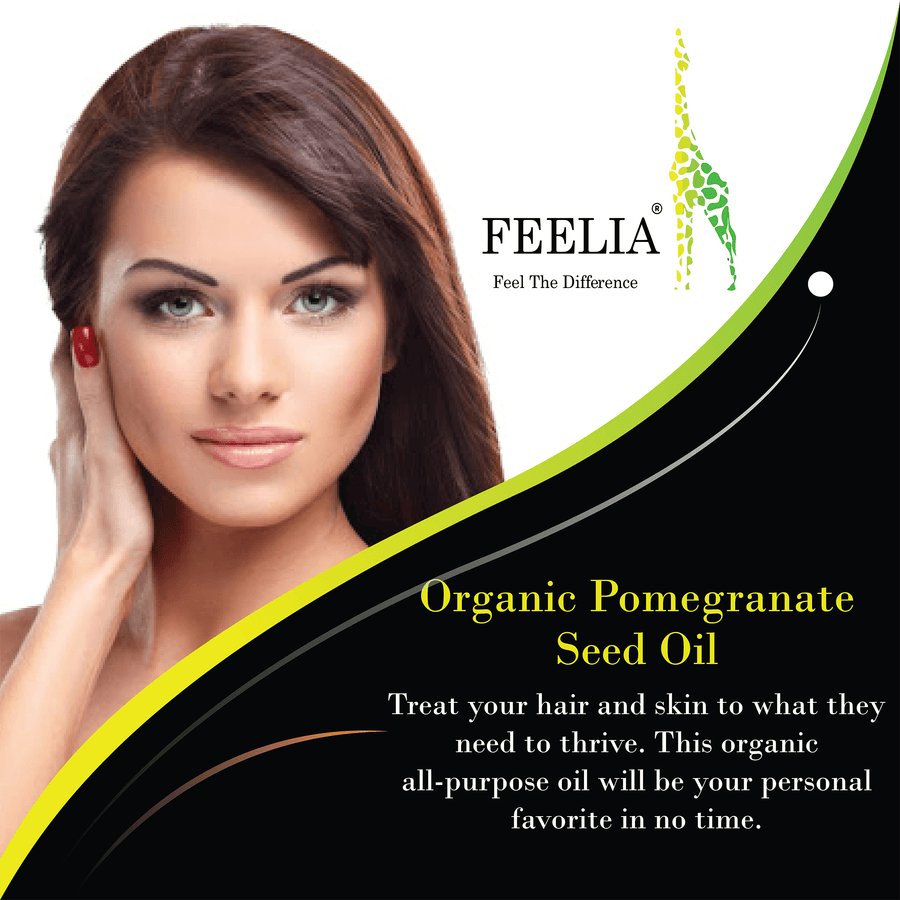 Organic Pomegranate Seed Oil - Cold Pressed - 100ml - Feelia